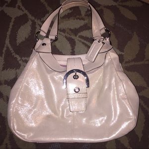 Beautiful shimmery coach purse
